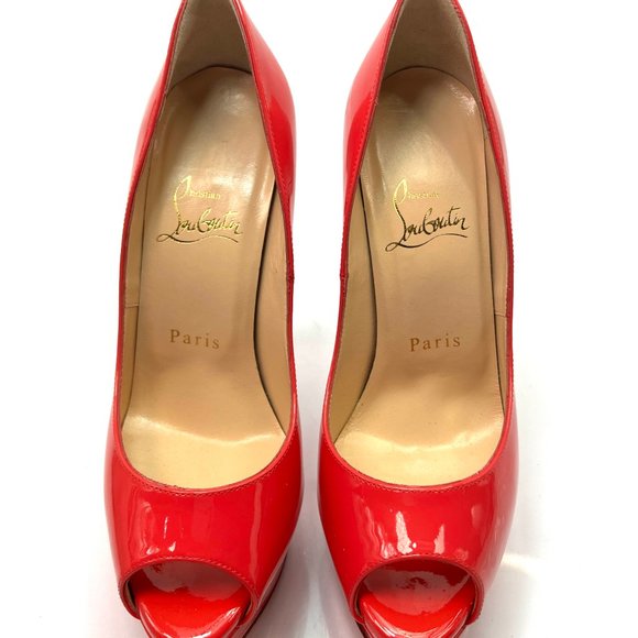 🌷❤️‍🔥SPRING SALE 🔥 FINAL PRICE🌷Christian Louboutin Lady Peep 150 Corail 35.5 - Picture 5 of 7
